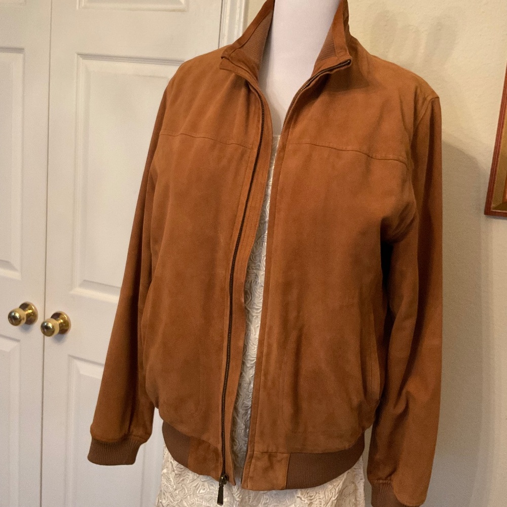 Brook Brothers Leather Suede Jacket Size L